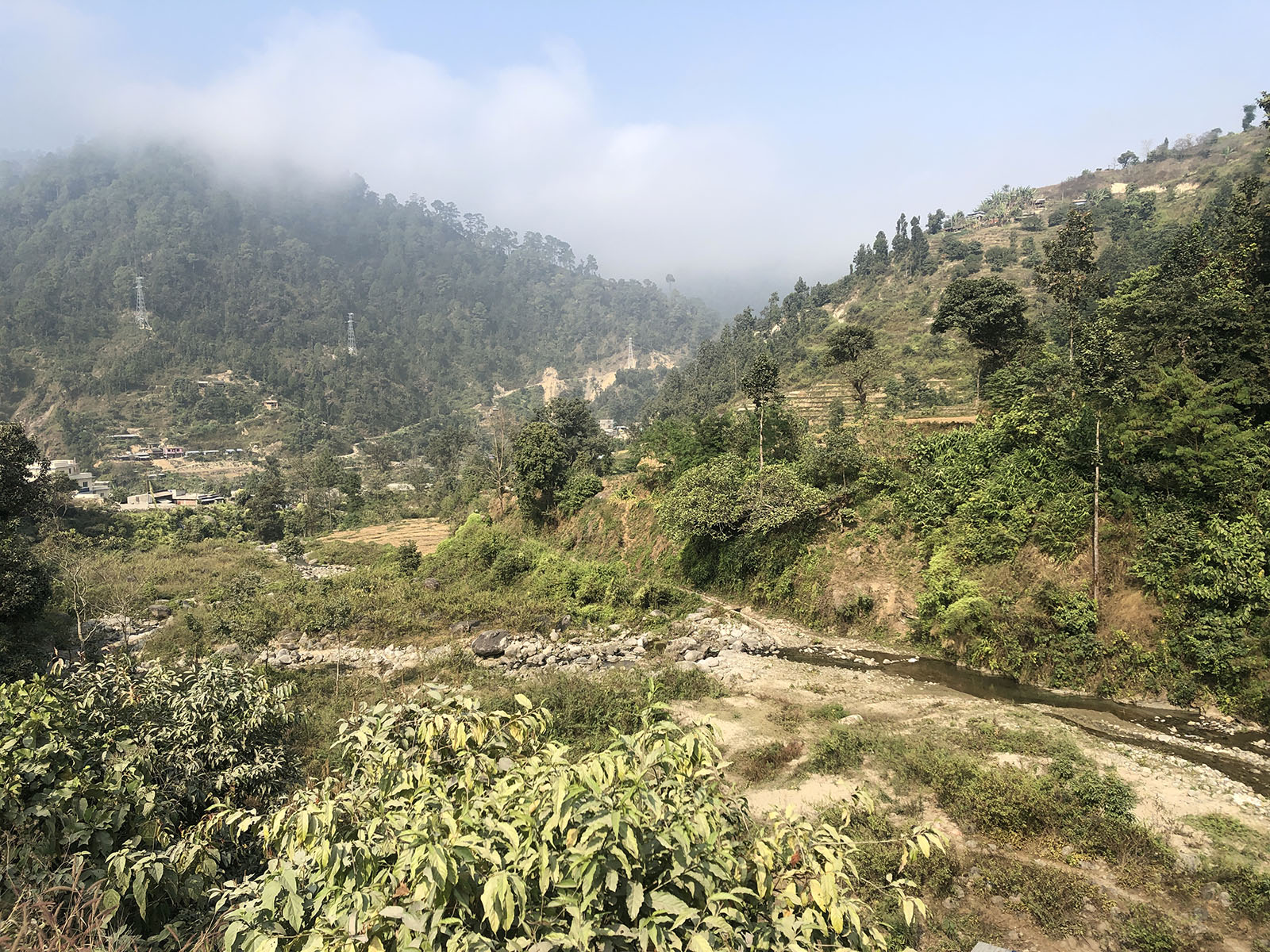 尼泊尔的山沟沟